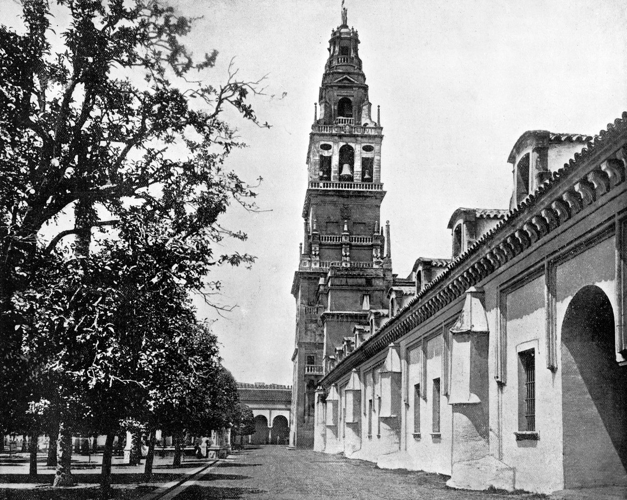 محكمة البرتقال والمسجد ، قرطبة ، إسبانيا ، 1893. بواسطة جون ل. ستودارد