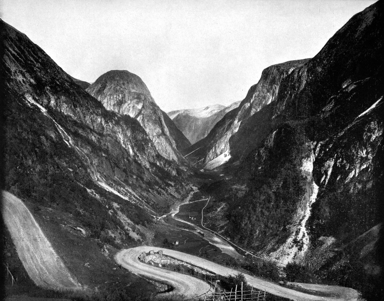 Naerodal Pass ، النرويج ، 1893. بواسطة جون ل. ستودارد
