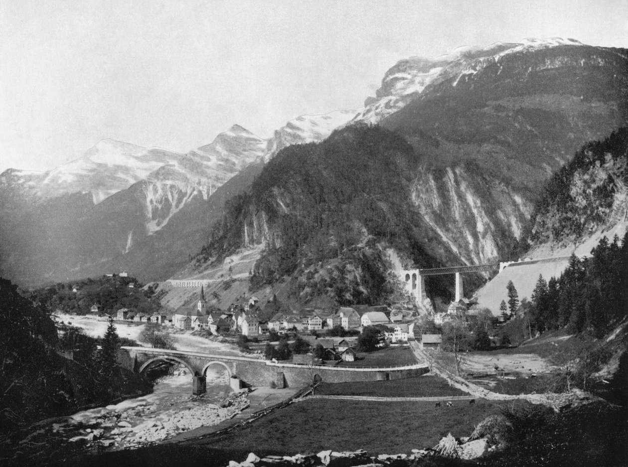 ممر وجسر سانت جوتهارد ، سويسرا ، 1893. بواسطة جون ل. ستودارد