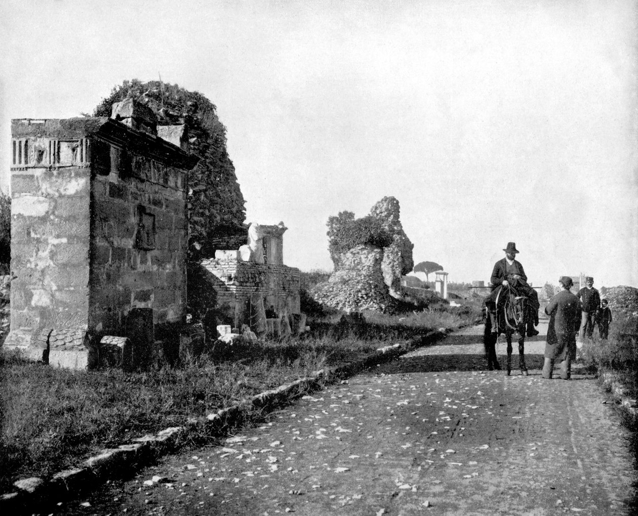 طريق أبيان ، روما ، 1893. بواسطة جون ل. ستودارد