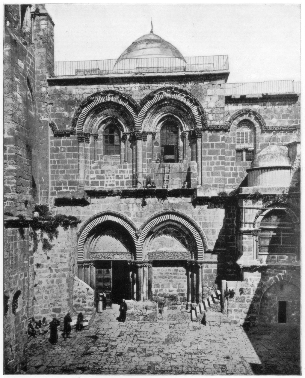 كنيسة القيامة ، القدس ، أواخر القرن التاسع عشر بواسطة جون ل. ستودارد