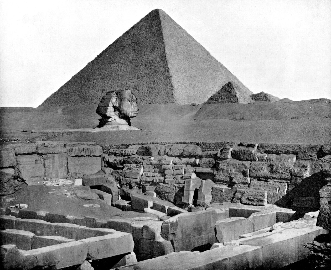 الأهرامات وأبو الهول ، مصر ، 1893. بواسطة جون ل. ستودارد