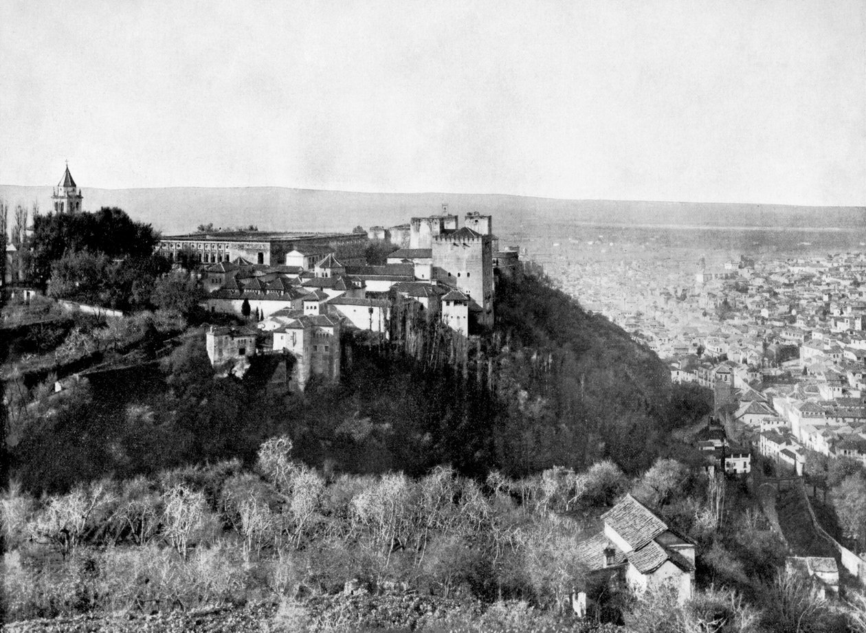 منظر للقصر الحمراء ، غرناطة ، إسبانيا ، 1893. بواسطة جون ل. ستودارد