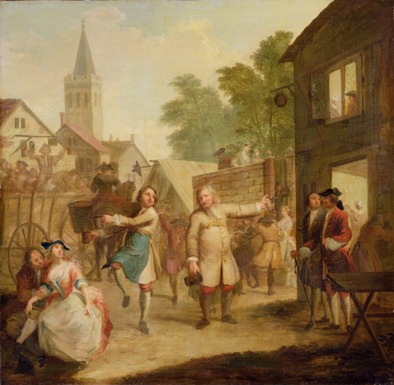 يواصل الحب الرقص على الرغم من والده ، حوالي عام 1726 (زيت على قماش) بواسطة جون لاغوري