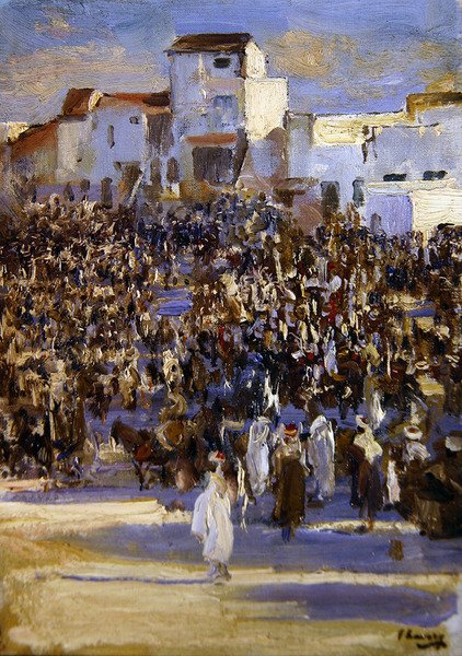 ساحة السوق ، طنجة (النفط على ظهر السفينة) بواسطة جون لافري