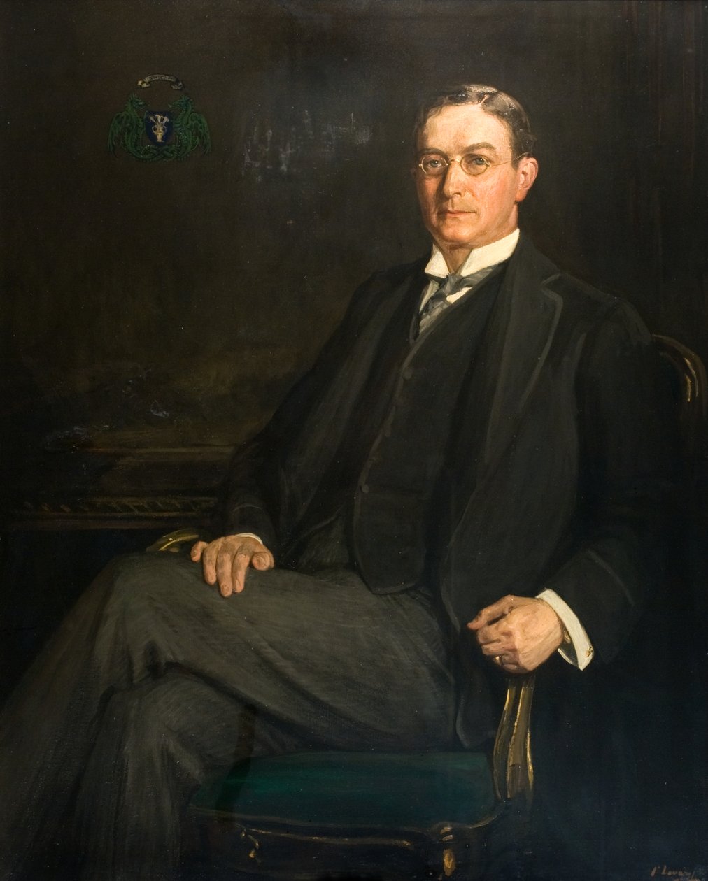 السير جيمس أوركهارت (1864-1930) ، حوالي عام 1914 (زيت على قماش) بواسطة جون لافري