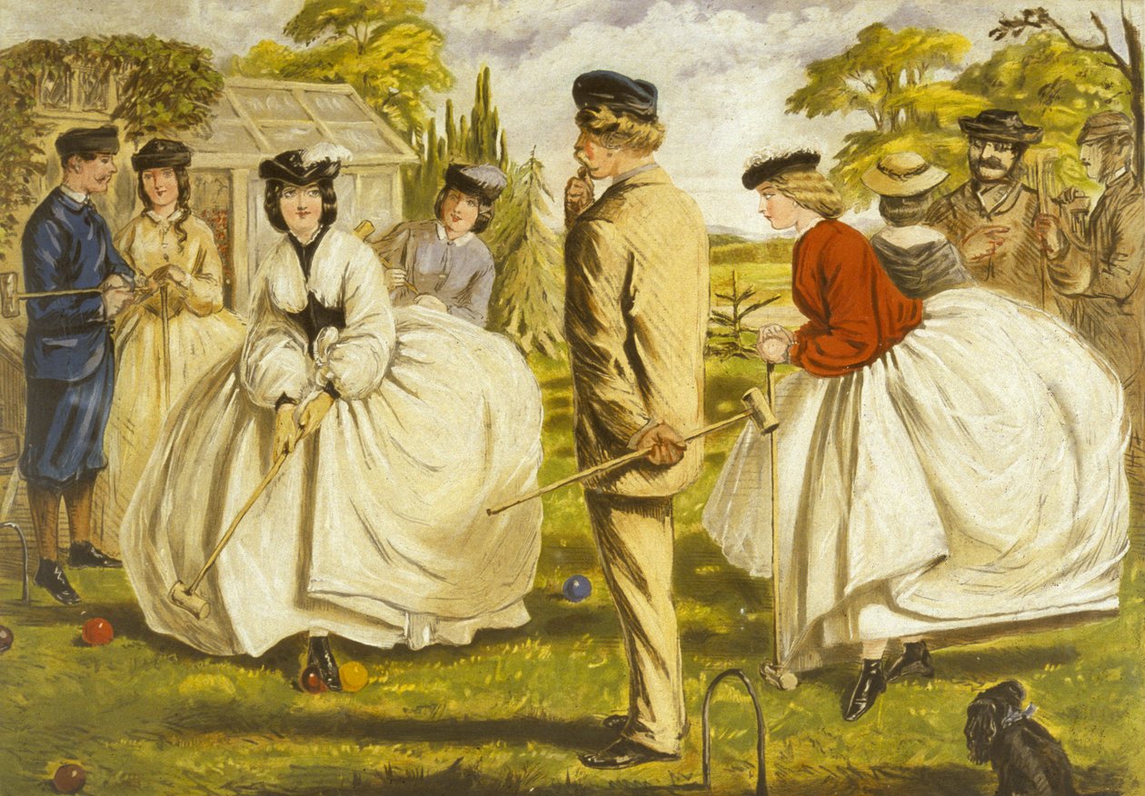 A Nice Game for Two or More (oil on canvas) بواسطة جون ليتش
