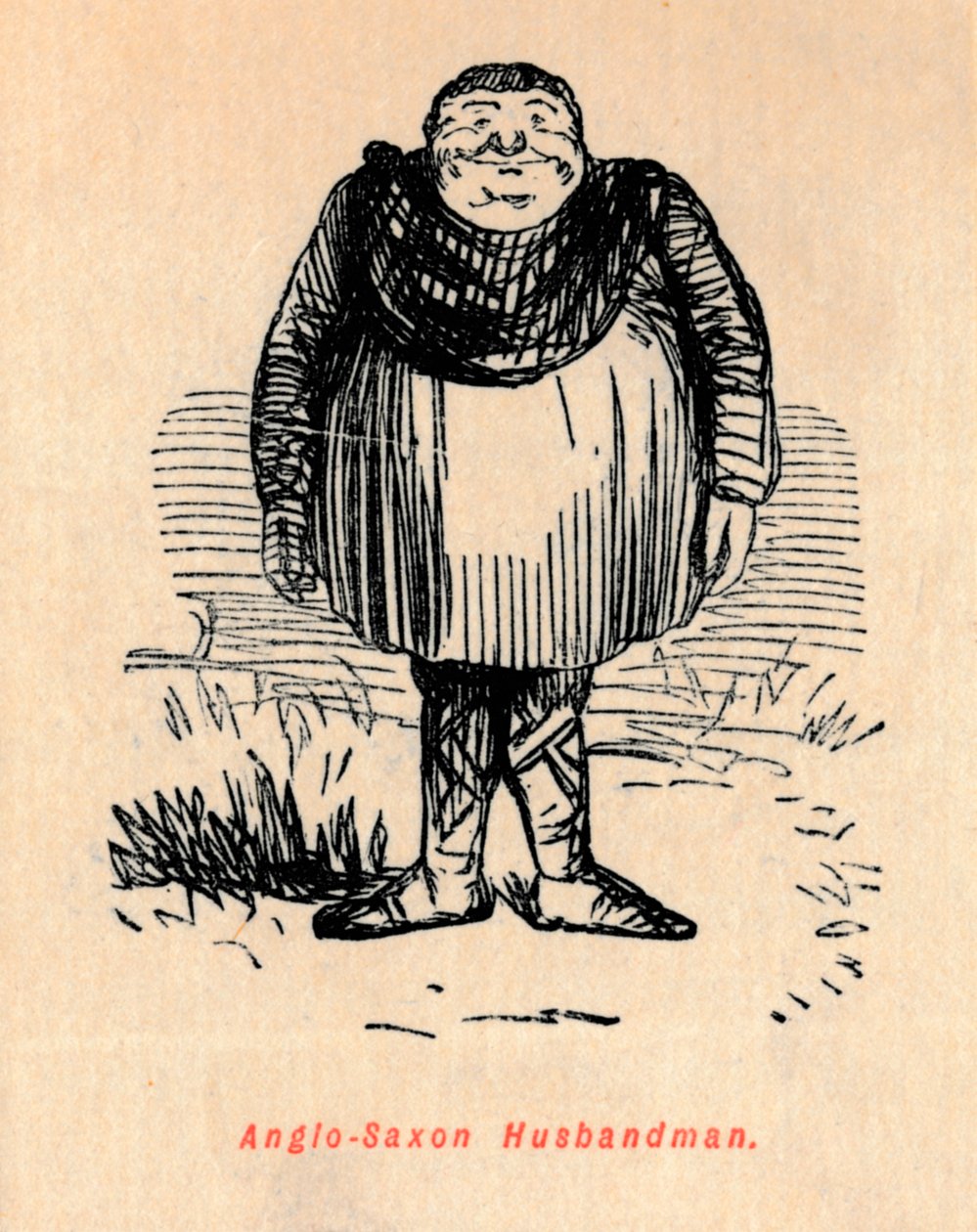 الأنجلو ساكسون فوجي مان ، c1860 ، c1860 بواسطة جون ليتش