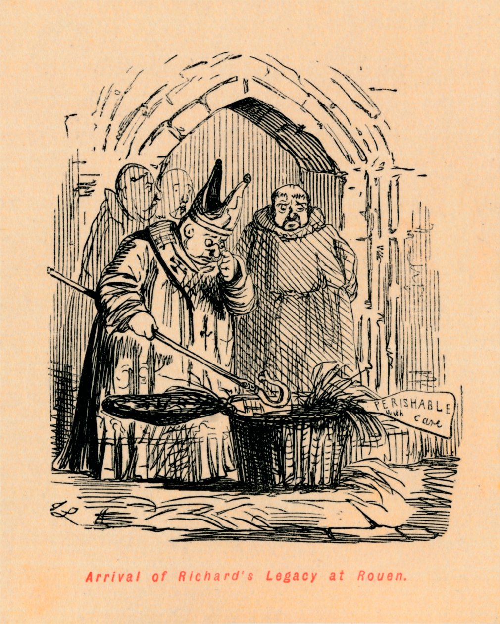 وصول ريتشاردز ليجاسي إلى روان ، c1860 ، c1860 بواسطة جون ليتش