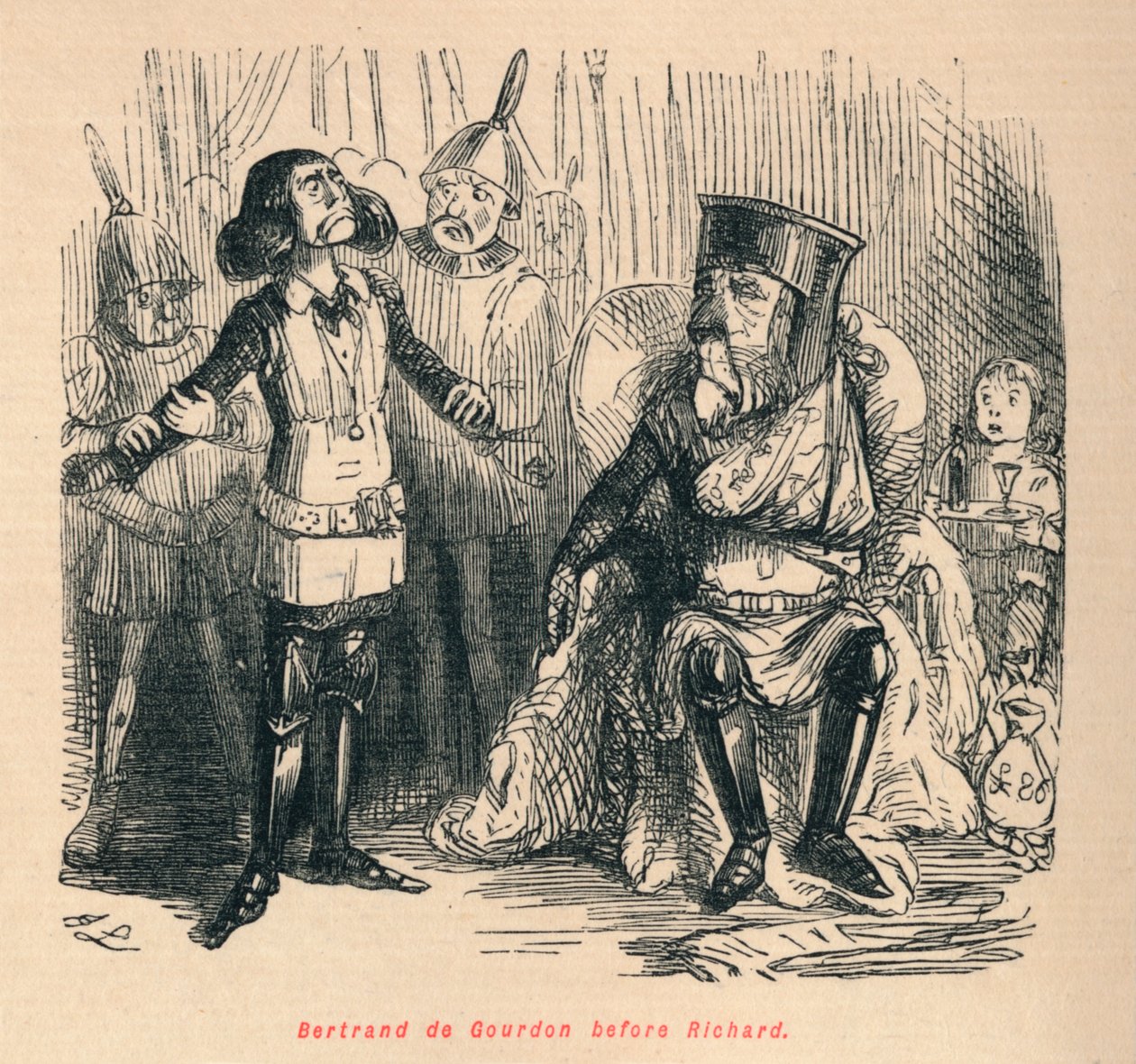 برتراند دي جوردون قبل ريتشارد ، c1860 ، c1860 بواسطة جون ليتش