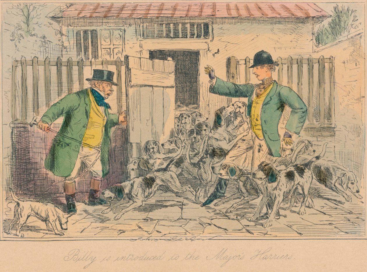 تم تقديم بيلي إلى ماجور هاريرز ، 1858 بواسطة جون ليتش