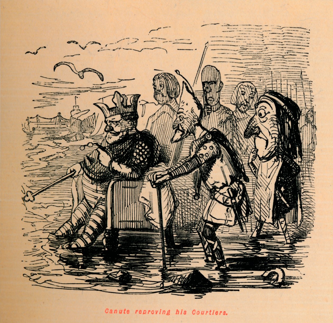 كانوت يعيد خداعه ، c1860 ، c1860 بواسطة جون ليتش