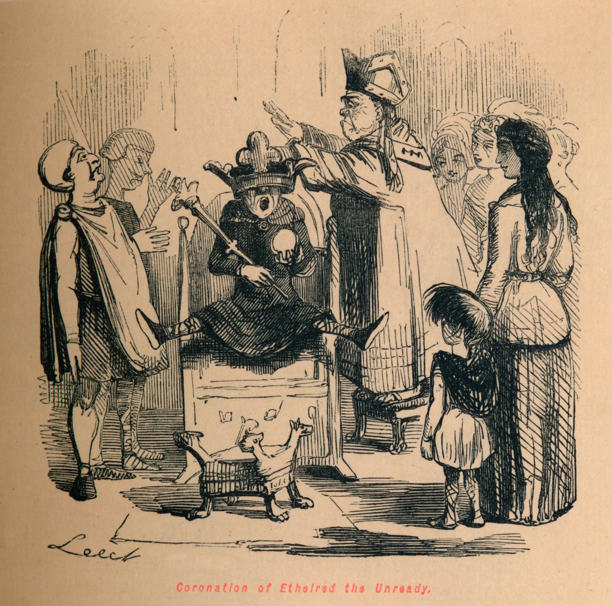 تتويج Ethelred الغير جاهز ، c1860 ، c1860 بواسطة جون ليتش