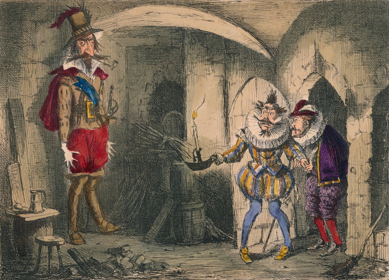 اكتشاف Guido Fawkes بواسطة Suffolk و Mounteagle ، 1850 بواسطة جون ليتش