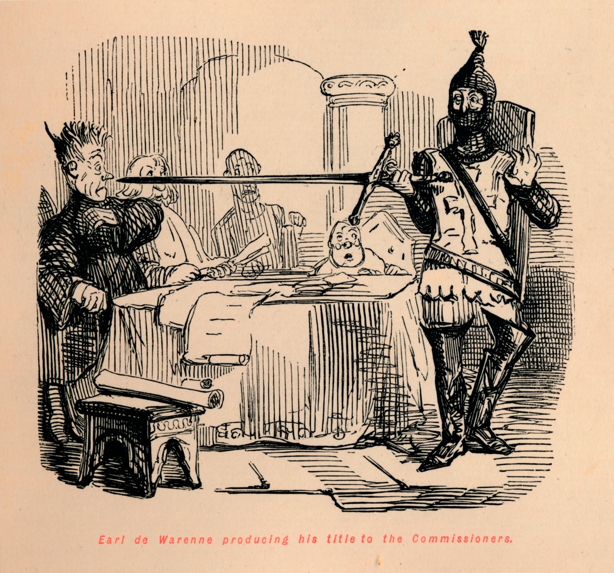 ايرل دي وارين منتجا لقبه للمفوضين ، c1860 ، c1860 بواسطة جون ليتش