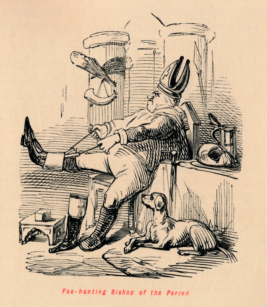 صيد أسقف الفترة ، c1860 ، c1860 بواسطة جون ليتش