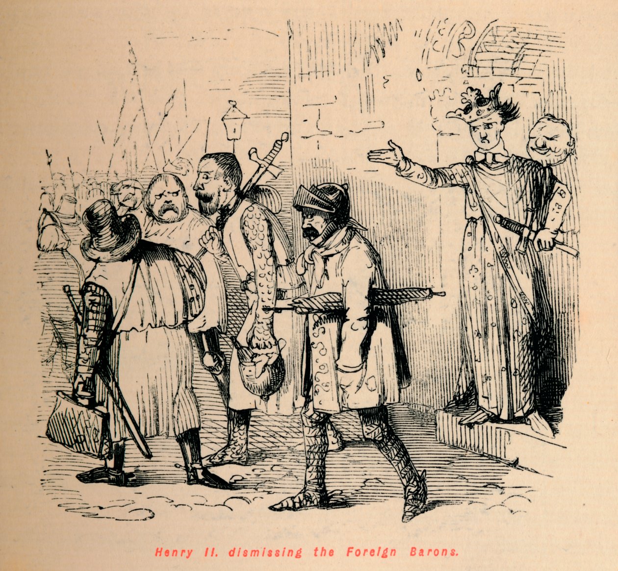 هنري الثاني. إقالة البارونات الأجانب ، c1860 ، c1860 بواسطة جون ليتش