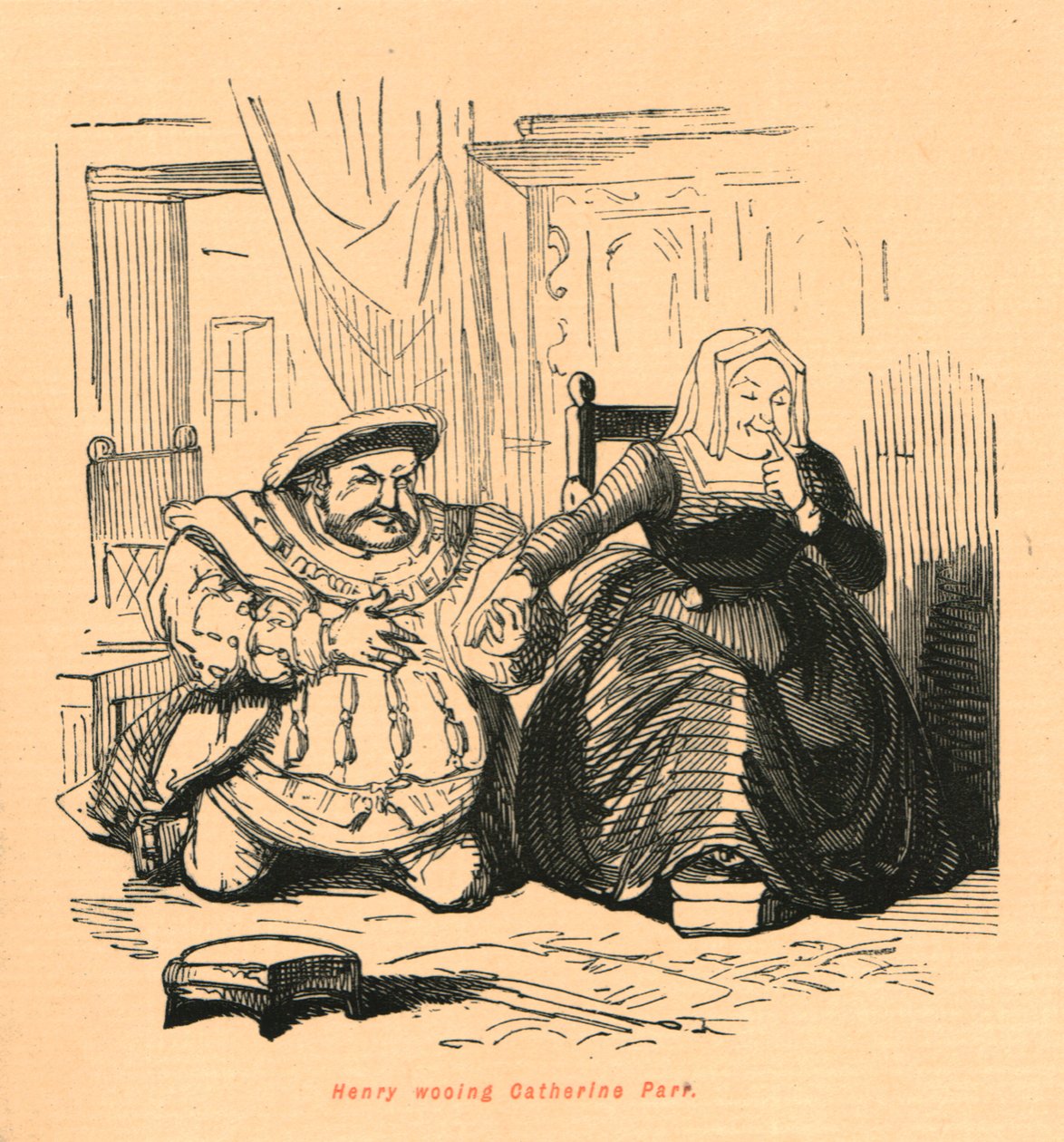 هنري يجذب كاثرين بار ، 1897. بواسطة جون ليتش