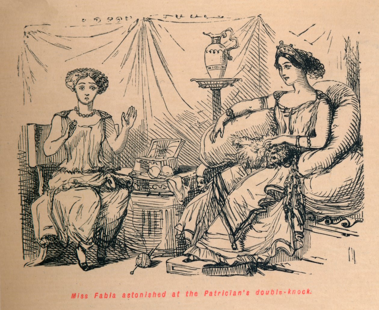 فوجئت الآنسة فابيا بضربة مزدوجة على الأرستقراطيين ، 1852 بواسطة جون ليتش