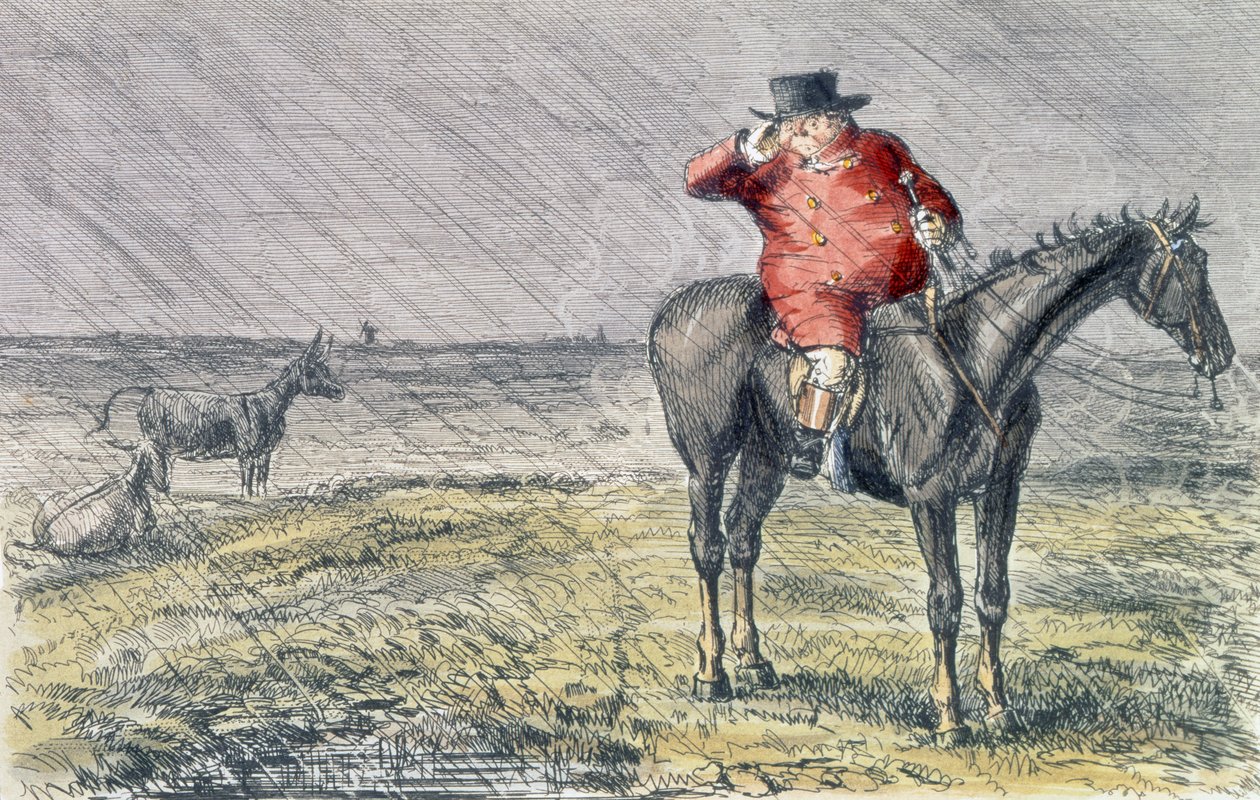 &39;السيد. Jorrocks Has Day Bye Day &39;، التوضيح من "Handley Cross" بواسطة روبرت سميث سورتيس (1805-64) 1854 بواسطة جون ليتش