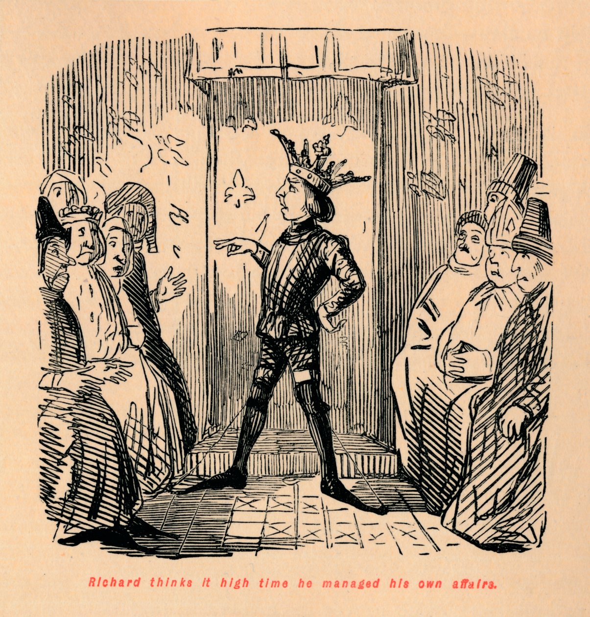 يعتقد ريتشارد أنه حان الوقت لإدارة شؤونه الخاصة ، c1860 ، c1860 بواسطة جون ليتش