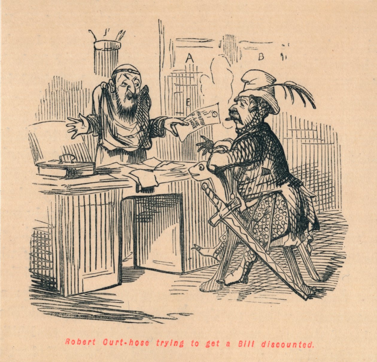 روبرت Curthose يحاول الحصول على فاتورة مخفضة ، c1860 ، c1860 بواسطة جون ليتش
