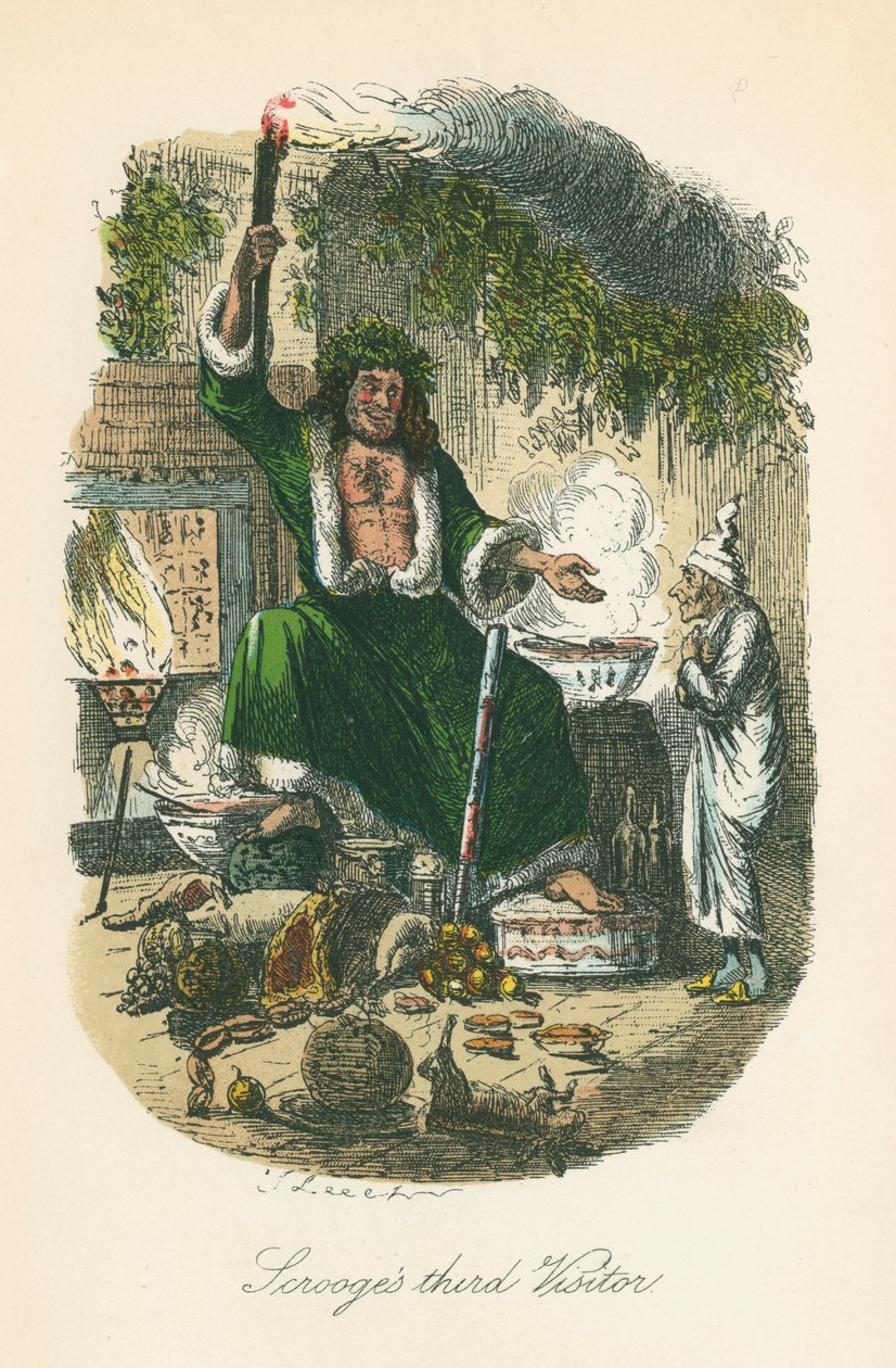 مشهد من كارول عيد الميلاد بواسطة تشارلز ديكنز 1843 بواسطة جون ليتش