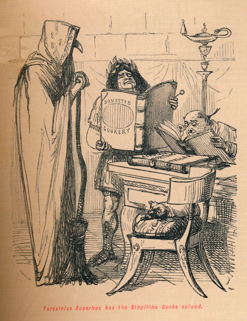 يحتوي Tarquinius Superbus على كتب Sibylline ، 1852 بواسطة جون ليتش