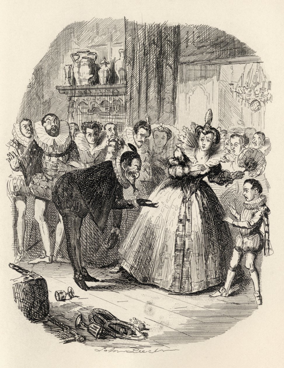 The Housewarming ، من "The Ingoldsby Legends" من تأليف Thomas Ingoldsby ، نشره Richard Bentley und Son ، 1887 بواسطة جون ليتش