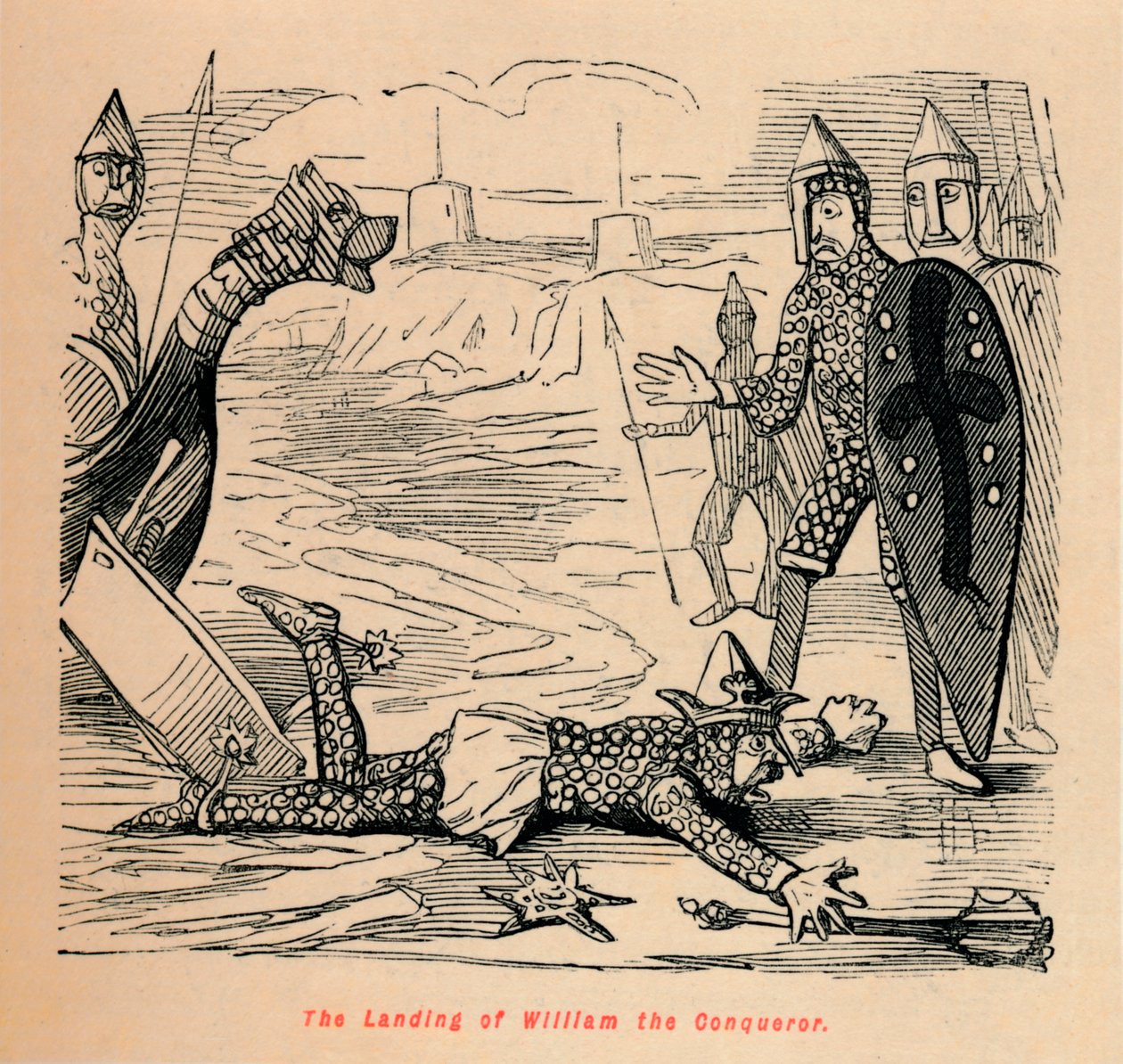 إنزال وليام الفاتح ، c1860 ، c1860 بواسطة جون ليتش