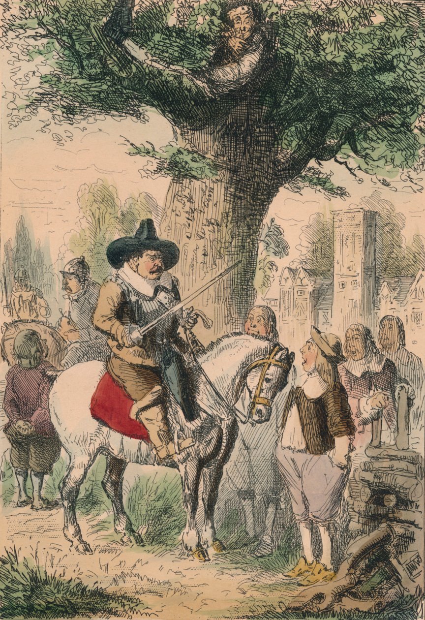 The Royal Oak ، عائلة Penderell ليس لديهم فكرة عن مكان تشارلز !!! ، 1850 بواسطة جون ليتش