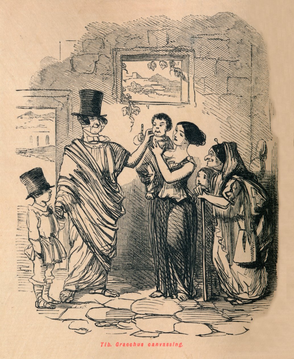 تيبيريوس جراكوس ، استطلاع ، 1852 بواسطة جون ليتش