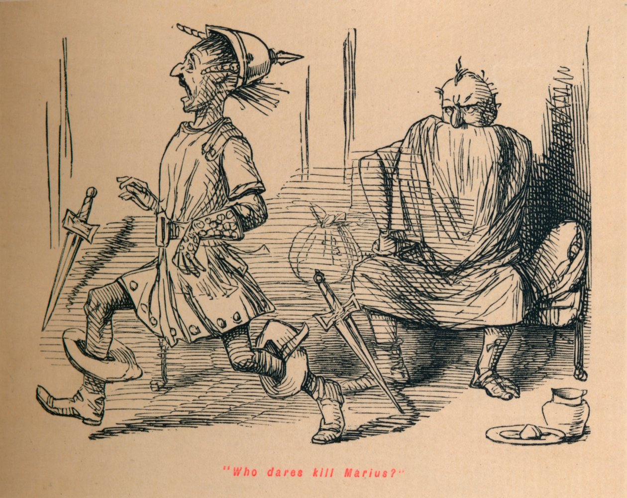 من يجرؤ على قتل ماريوس ، 1852 بواسطة جون ليتش