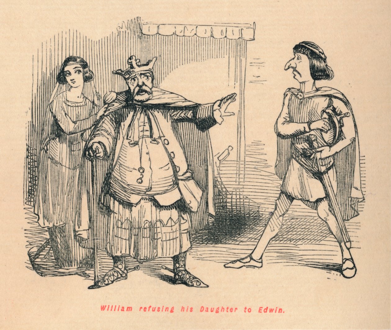 رفض وليام ابنته لإدوين ، c1860 ، c1860 بواسطة جون ليتش