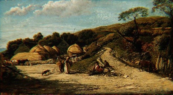ستيب هيل ، جزيرة وايت ، حوالي 1815-16 (زيت على لوح طاحونة) بواسطة جون لينيل