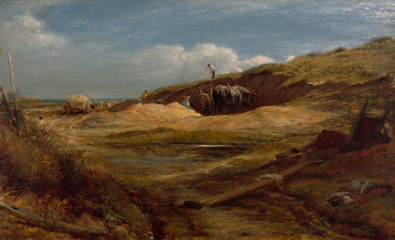 حفر الرمال ، هامبستيد هيث 1834. بواسطة جون لينيل