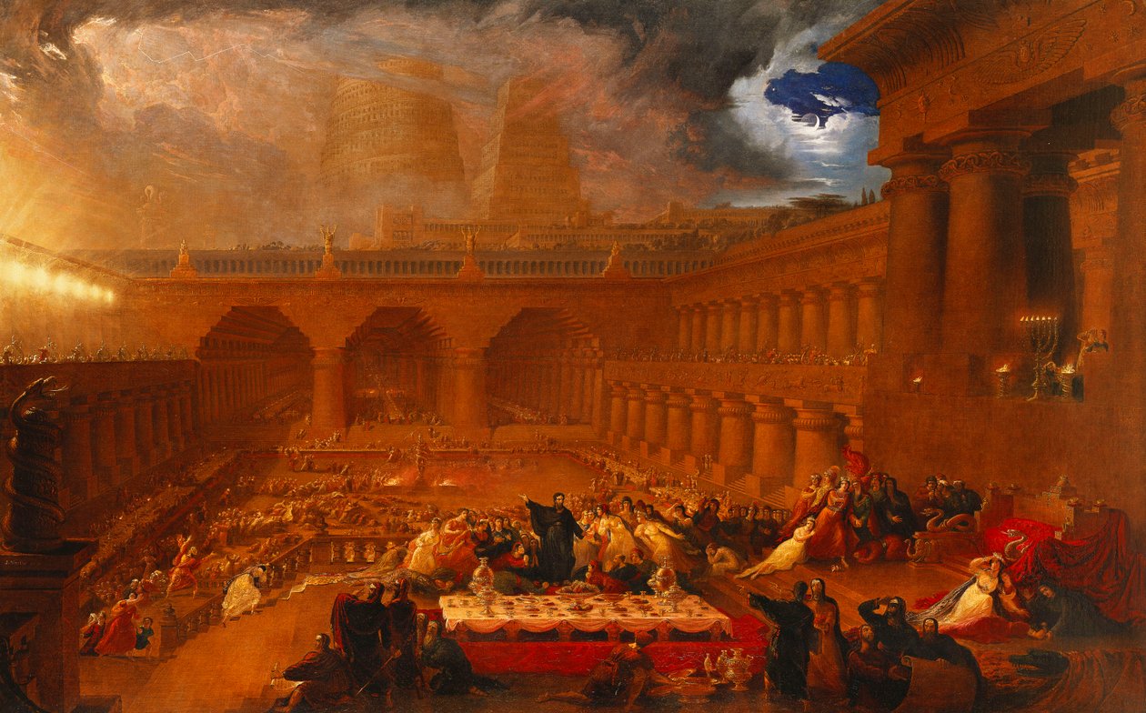 عيد بلشصار 1820 بواسطة جون مارتن