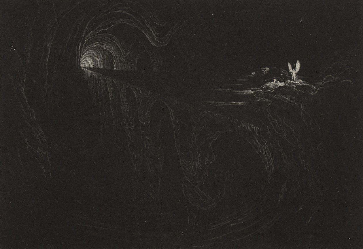 جسر الفوضى ، c.1827 (mezzotint) بواسطة جون مارتن