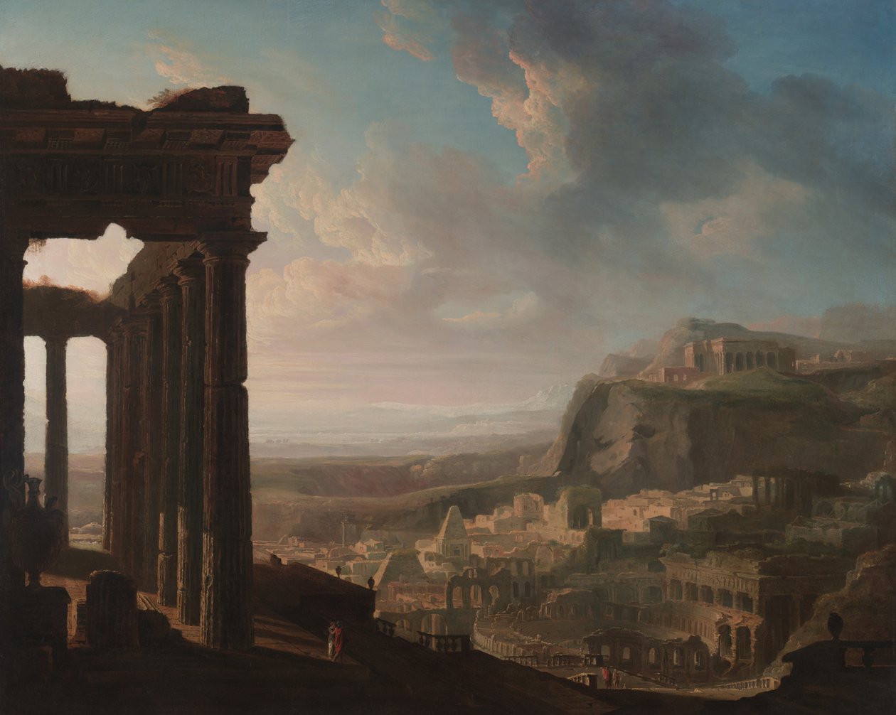 أطلال مدينة قديمة ، c.1810-20 بواسطة جون مارتن