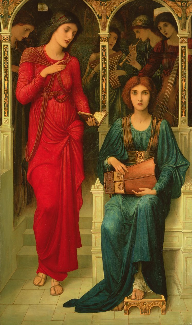 قصيدة للموسيقى بواسطة جون Melhuish Strudwick