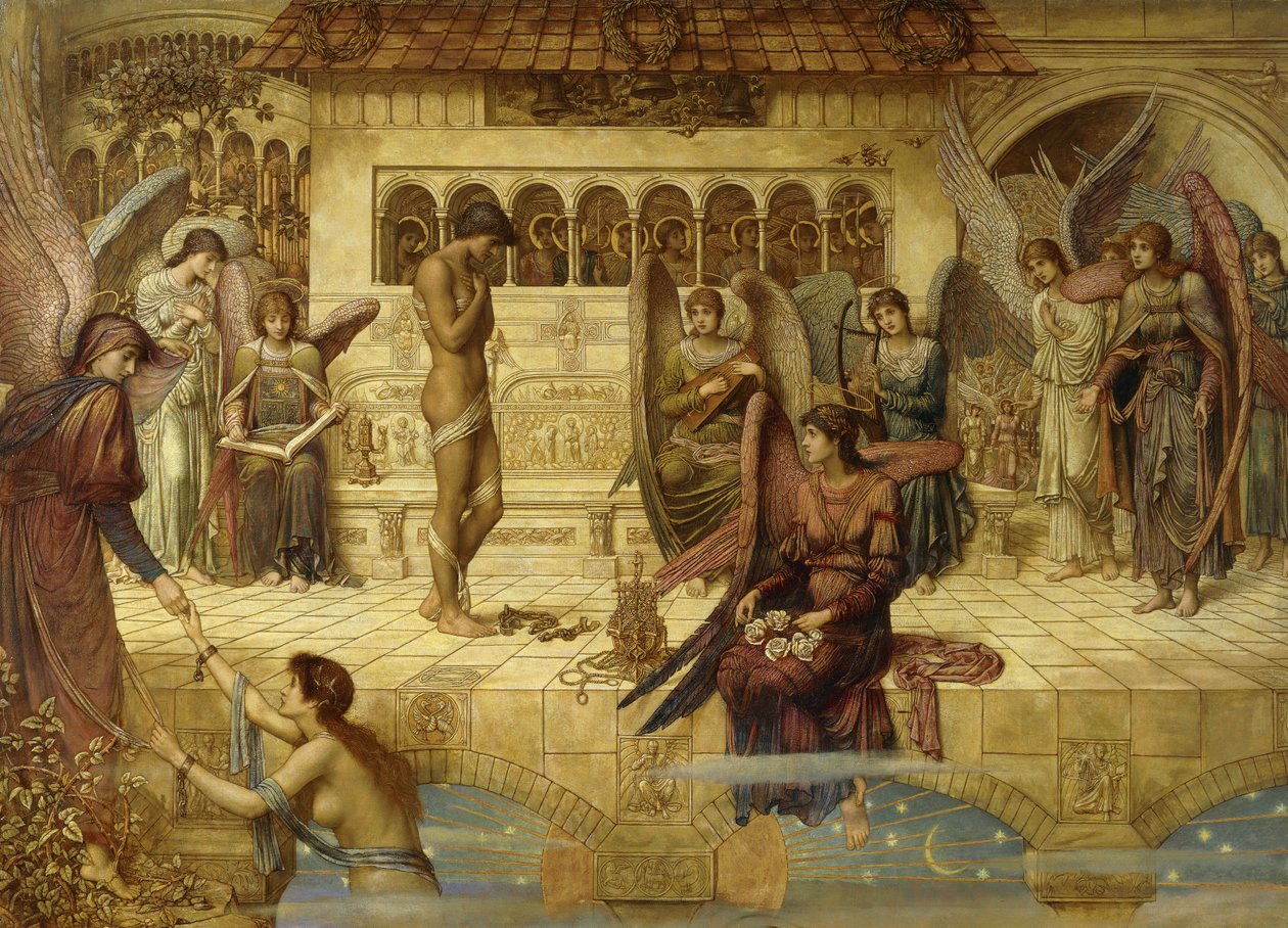 أسوار بيت الله بواسطة جون Melhuish Strudwick