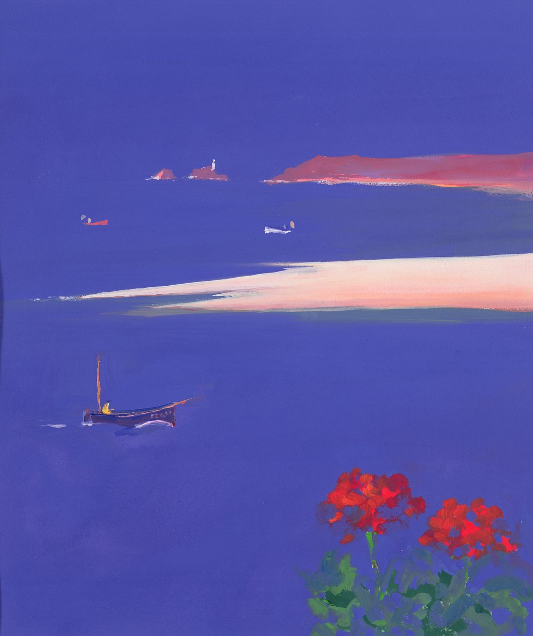 Godrevy and Blue Boat ، 1999 بواسطة جون ميللر