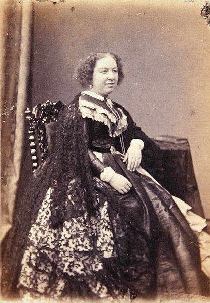 لويزا باين ، حوالي 1860 (أبيض وأسود صور) بواسطة جون موفات