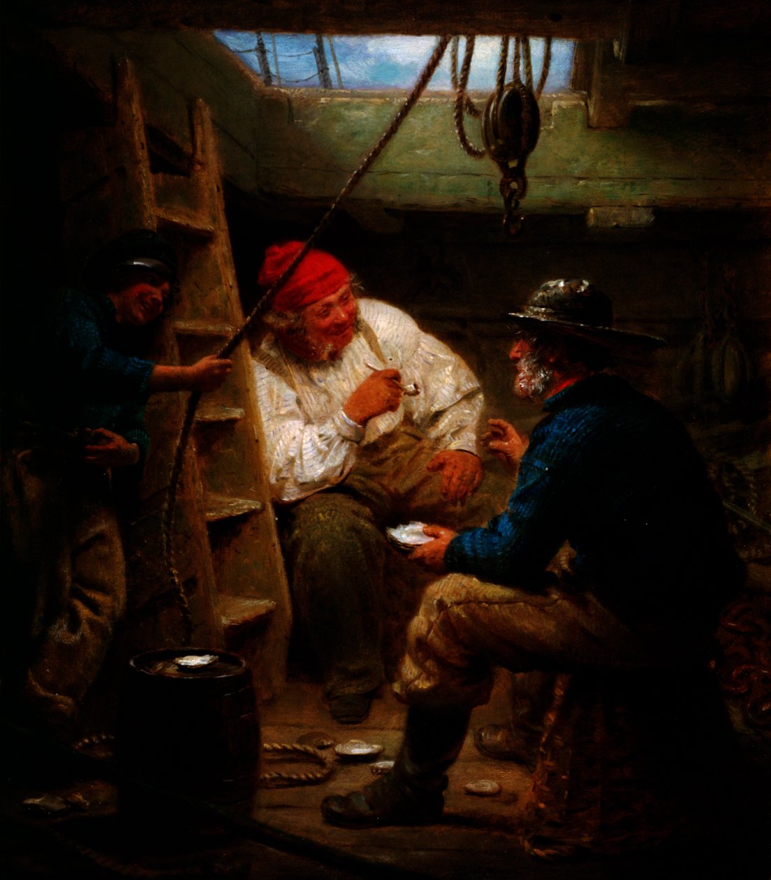 "القيل والقال في الانتظار" ، c1843-c1886. بواسطة جون مورغان