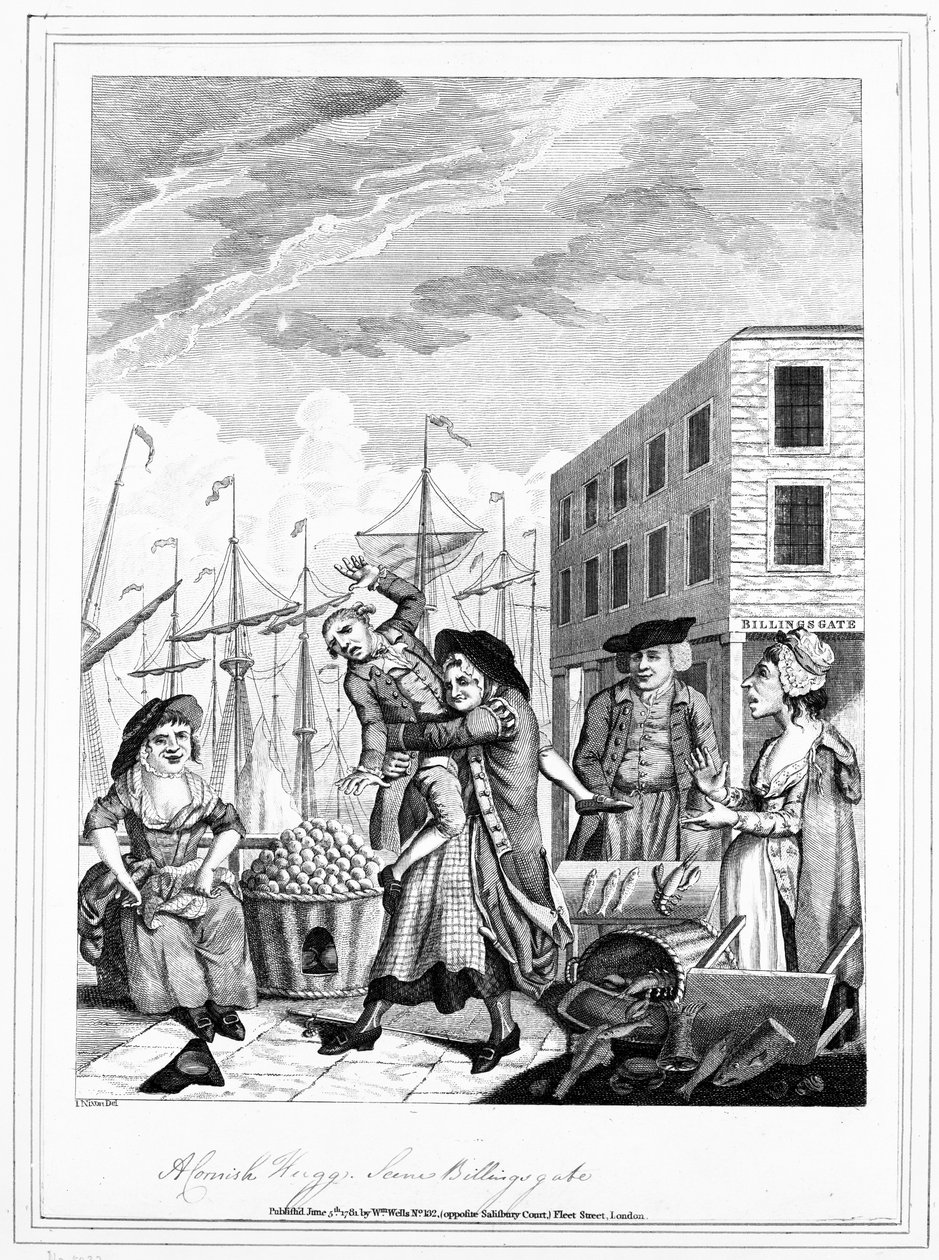 عناق كورنيش في بيلينجسجات ، 1781 بواسطة جون نيكسون