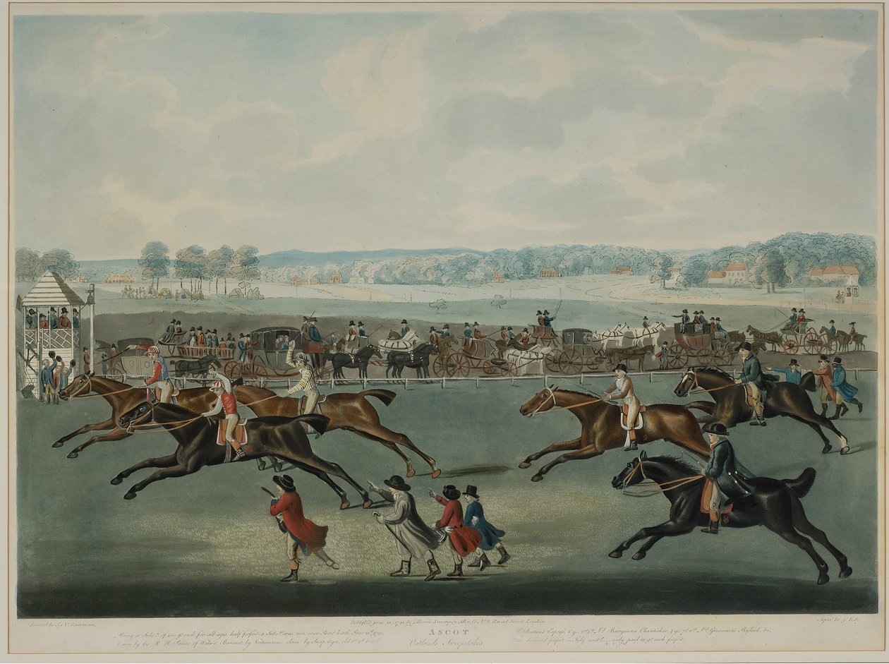 Ascot - Oatlands Sweepstakes, engraved by J.W. Edy (fl. 1780-1820), published in 1792 (aquatint) بواسطة جون نوت (بعد) سارتوريوس