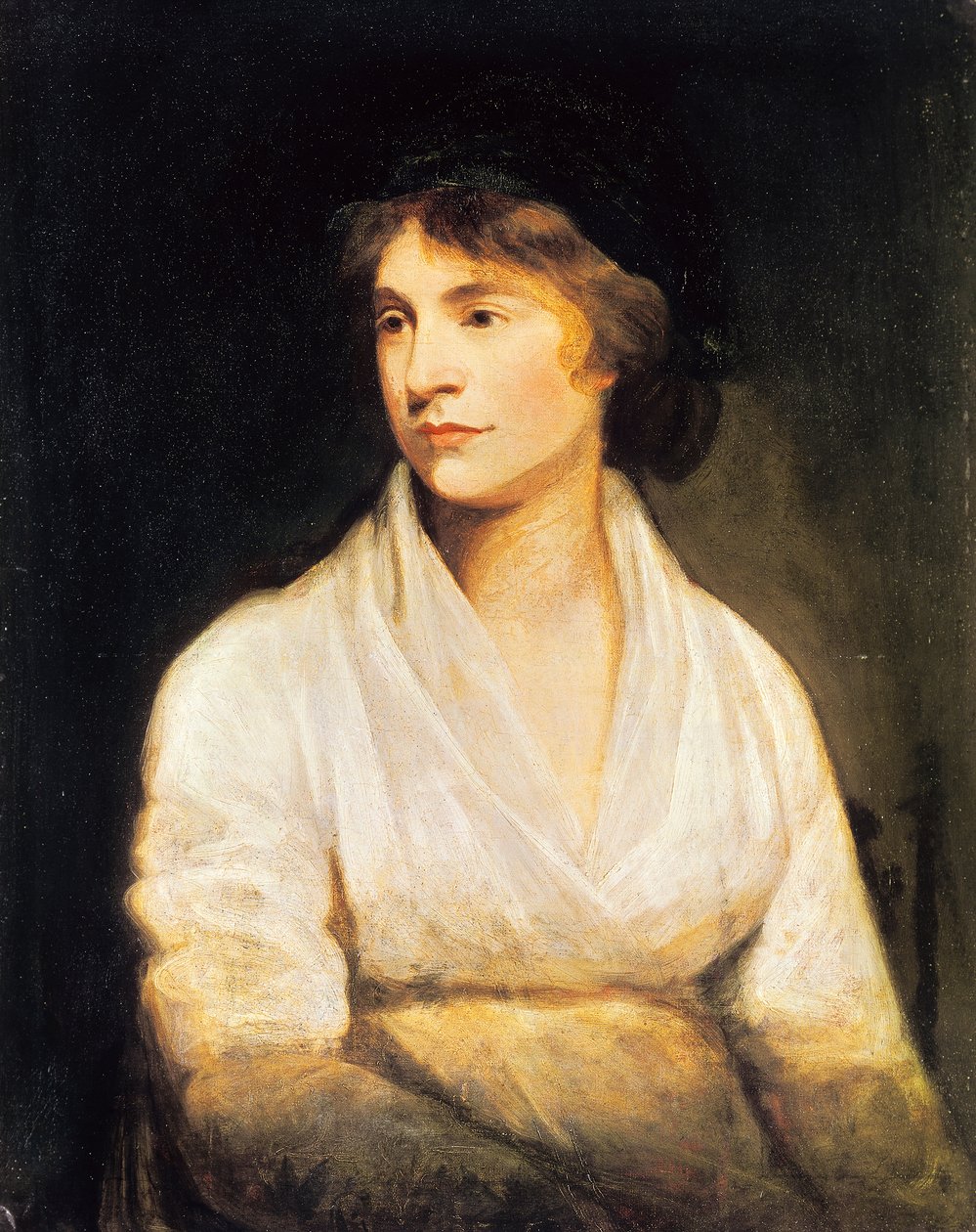Portrait of Mary Wollstonecraft, c.1797 (oil on canvas) بواسطة جون أوبي