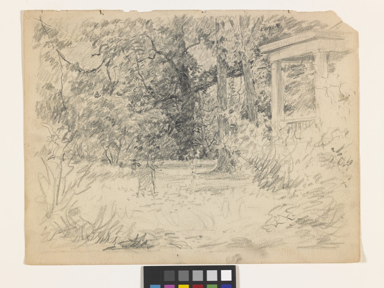 دراسة لـ Winifred في The Hermitage (قلم رصاص على ورق أبيض غير رسمي) بواسطة جون أوتيس آدامز