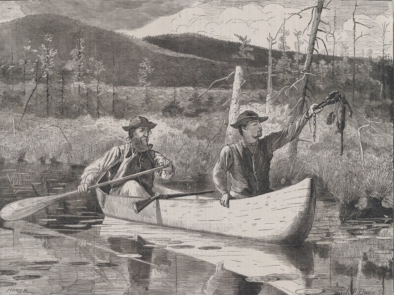 محاصرة في Adirondacks كل يوم سبت ، المجلد. أنا ، سلسلة جديدة ، 24 أكتوبر 1870. بواسطة جون باركر ديفيس