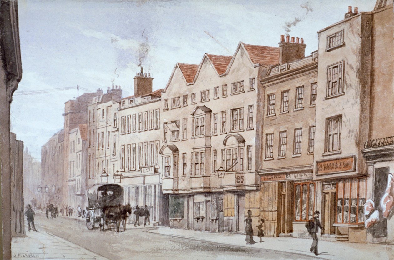 Fetter Lane ، مدينة لندن ، c1875 بواسطة جون فيليبس إمسلي
